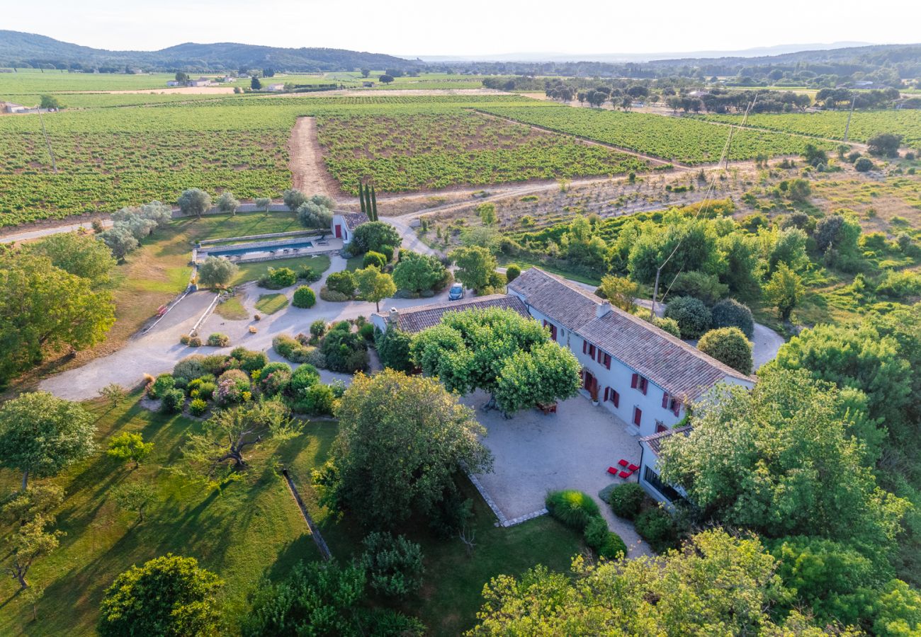 Ferienhaus in Rochegude - Mas zu vermieten, privater Pool, Bouleplatz