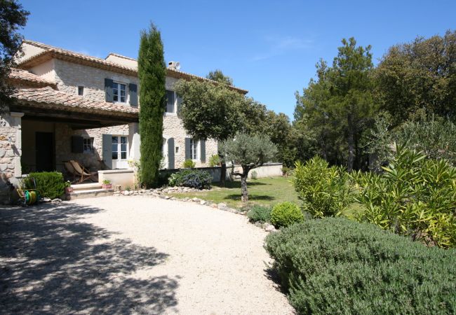 Ferienhaus in Saint-Restitut - Mas in der Drôme, Pool, Blick auf den Mont Ventoux