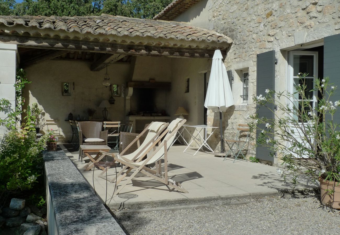 Ferienhaus in Saint-Restitut - Mas in der Drôme, Pool, Blick auf den Mont Ventoux