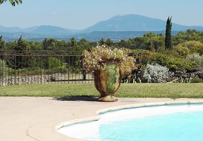 Ferienhaus in Saint-Restitut - Le Mas de Marie, in Drôme Provençale, eine 100% natürliche Klammer