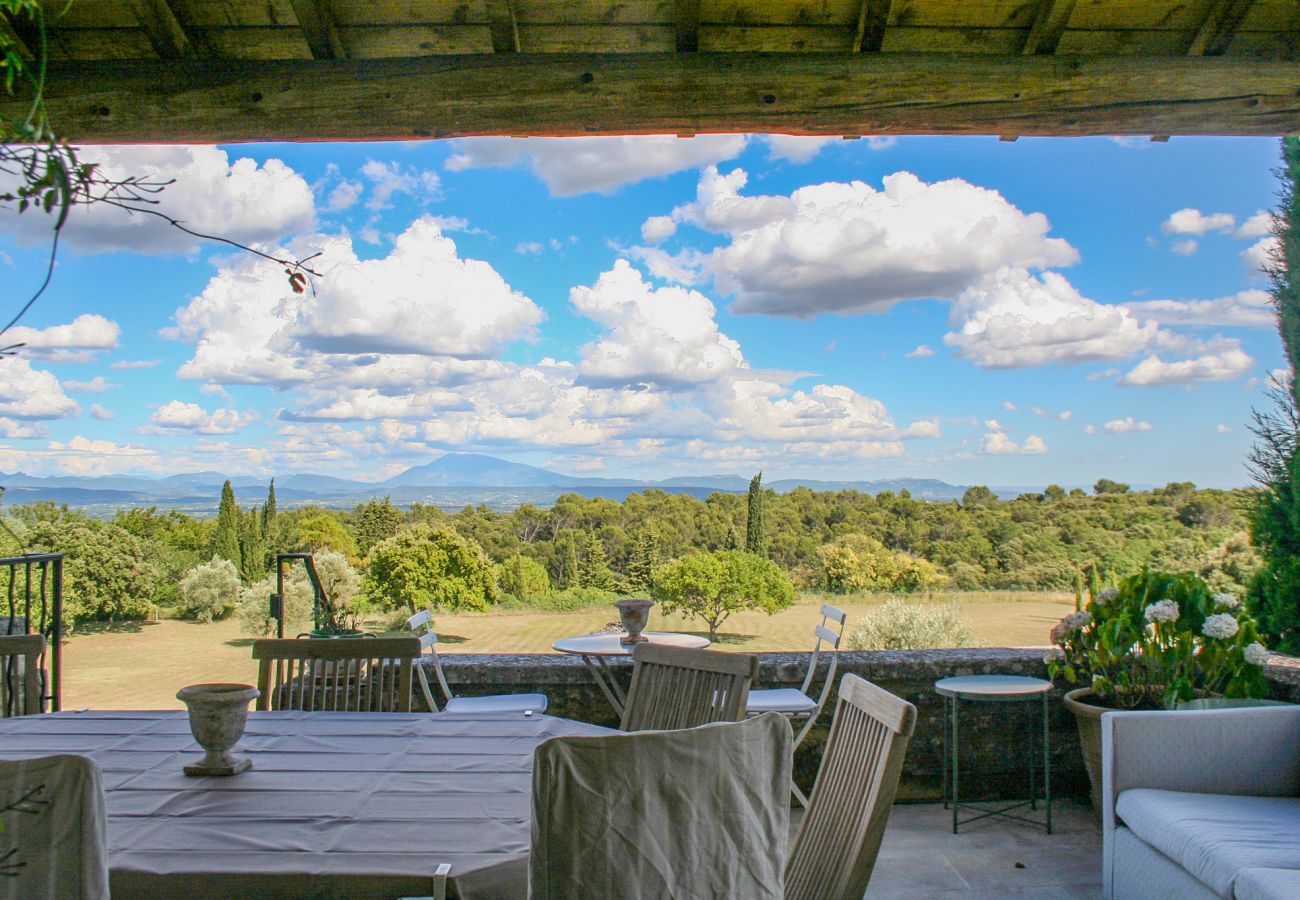 Ferienhaus in Saint-Restitut - Le Mas de Marie, in Drôme Provençale, eine 100% natürliche Klammer