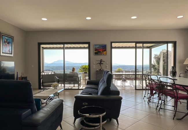 Villa in Saint-Restitut - La Villa Noélisa, beheizter Pool, Blick auf den Ventoux