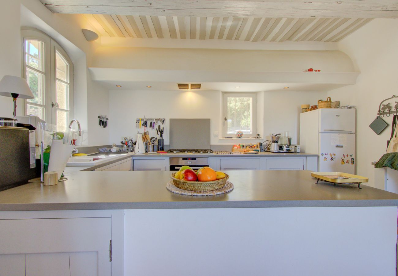 House in Saint-Restitut - Stone Provencal farmhouse with panoramic view & swimming pool- Saint-Restitut