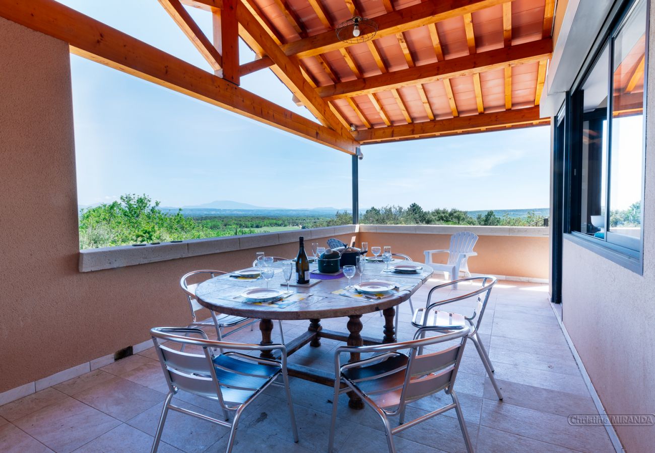 Villa à Réauville - La Villa Regardelle, vue imprenable, piscine clôturée, proche Grignan