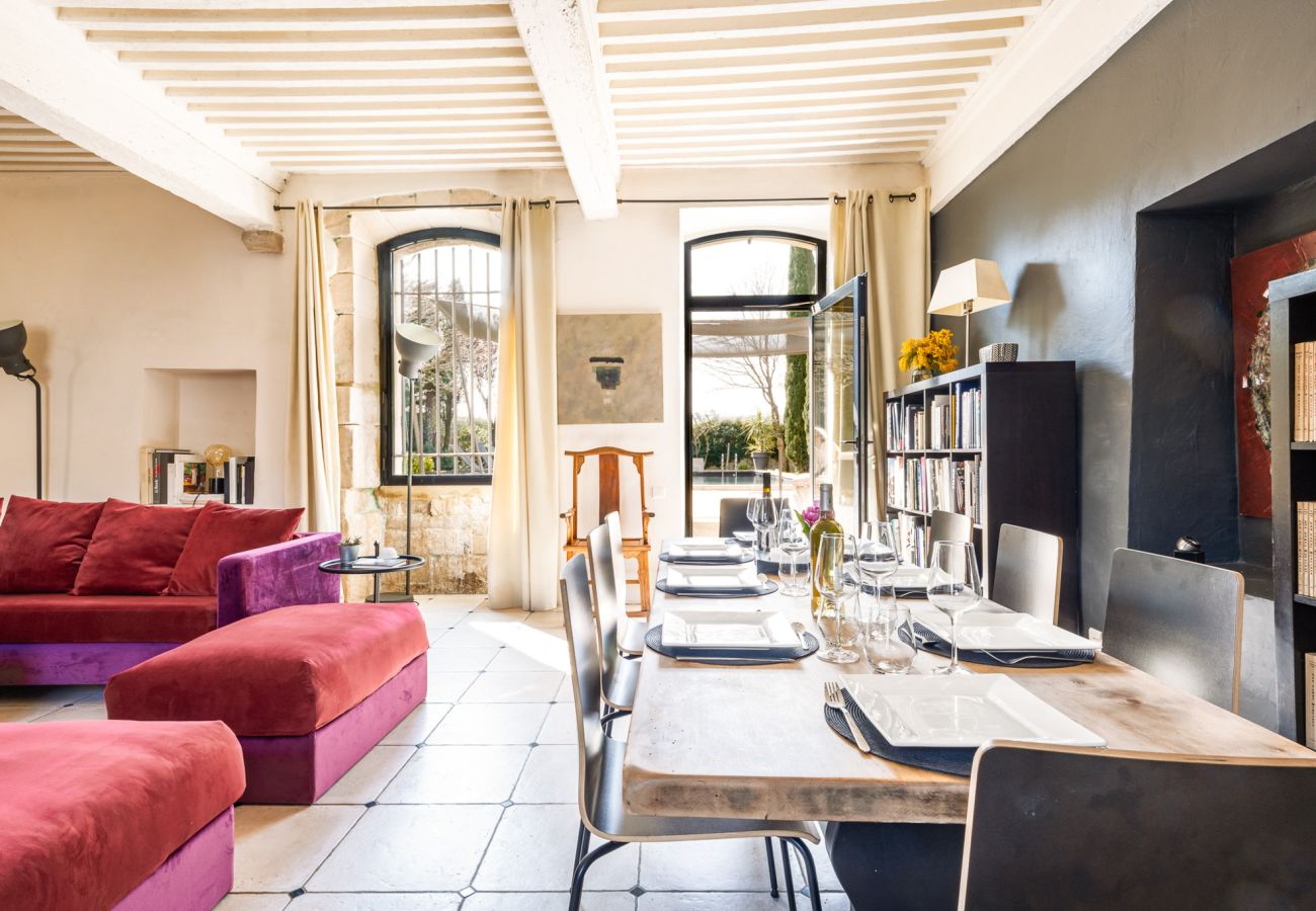 Maison à Tulette - La Mancelone, propriété d'exception à louer, avec piscine chauffée