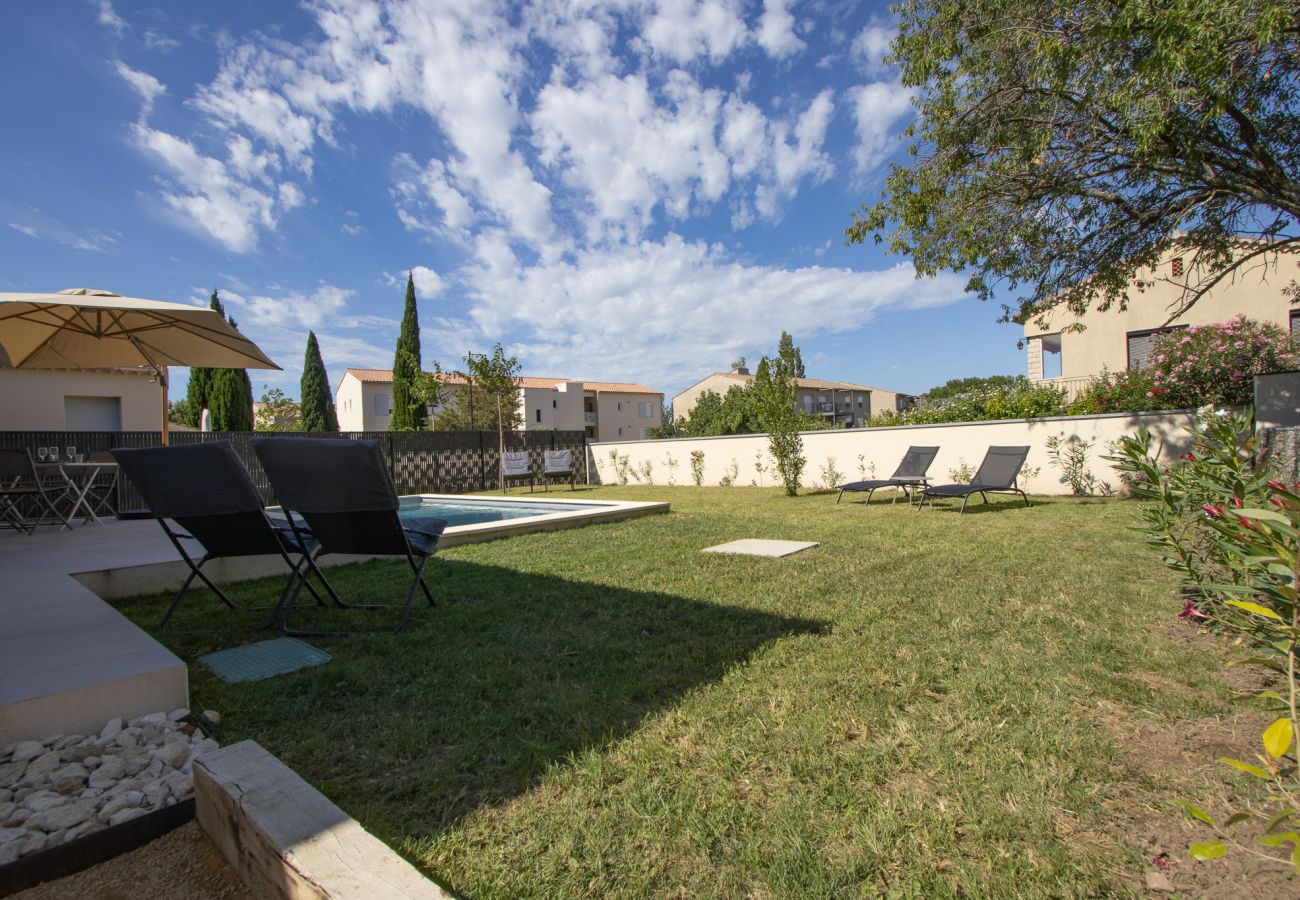 Villa à Suze-la-Rousse - Syrah Villa neuve avec piscine privée au coeur du village - 4 pers.
